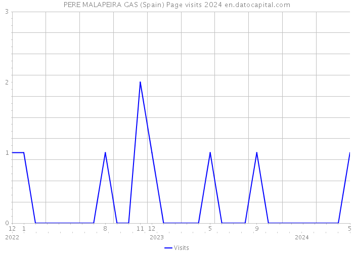 PERE MALAPEIRA GAS (Spain) Page visits 2024 
