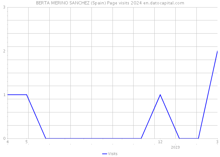 BERTA MERINO SANCHEZ (Spain) Page visits 2024 