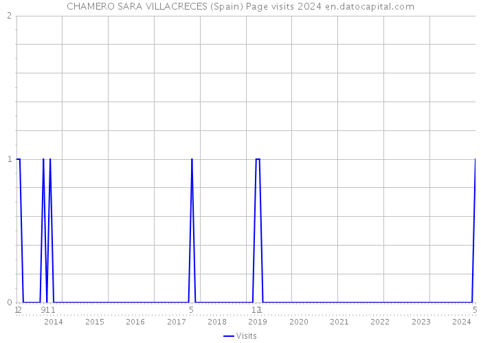 CHAMERO SARA VILLACRECES (Spain) Page visits 2024 