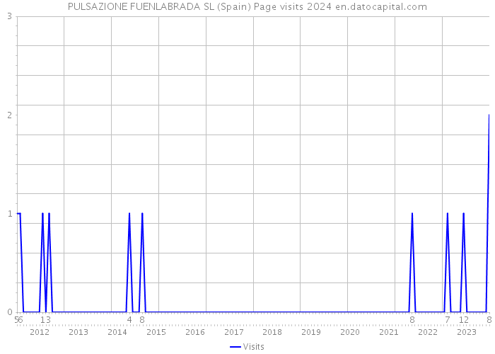 PULSAZIONE FUENLABRADA SL (Spain) Page visits 2024 