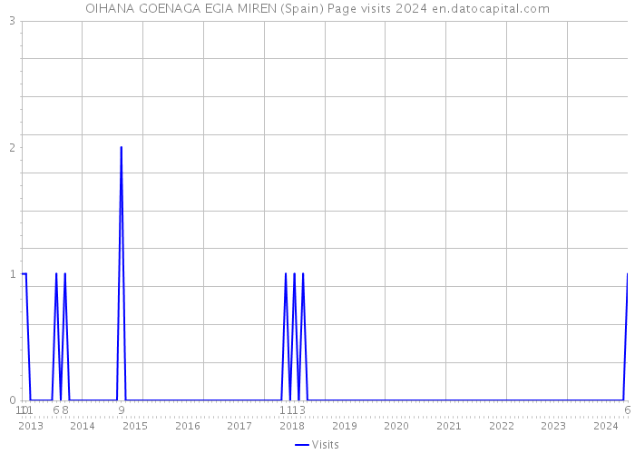 OIHANA GOENAGA EGIA MIREN (Spain) Page visits 2024 