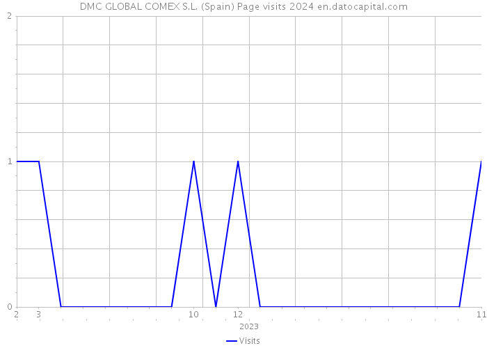 DMC GLOBAL COMEX S.L. (Spain) Page visits 2024 