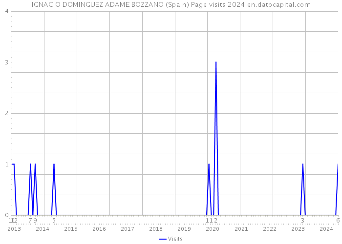 IGNACIO DOMINGUEZ ADAME BOZZANO (Spain) Page visits 2024 