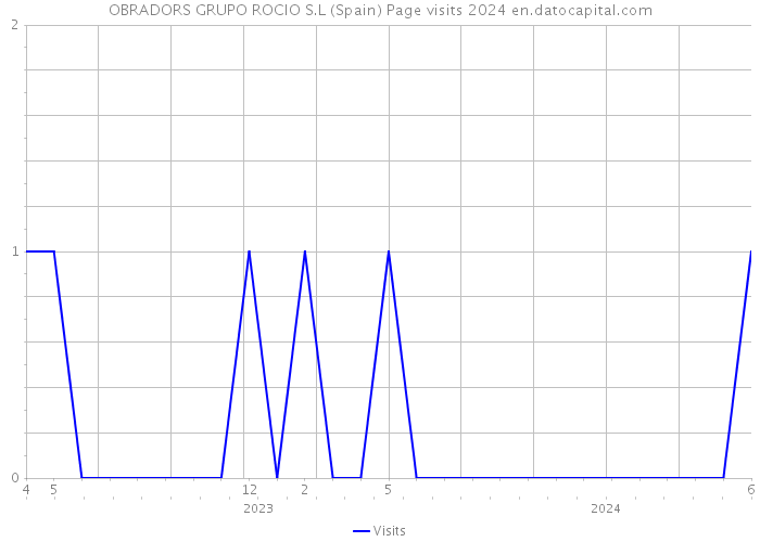 OBRADORS GRUPO ROCIO S.L (Spain) Page visits 2024 