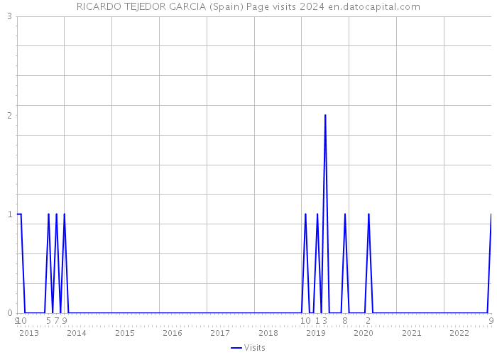 RICARDO TEJEDOR GARCIA (Spain) Page visits 2024 