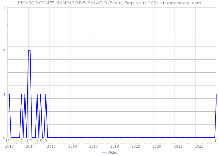 RICARDO GOMEZ MAMPASO DEL PALACIO (Spain) Page visits 2024 