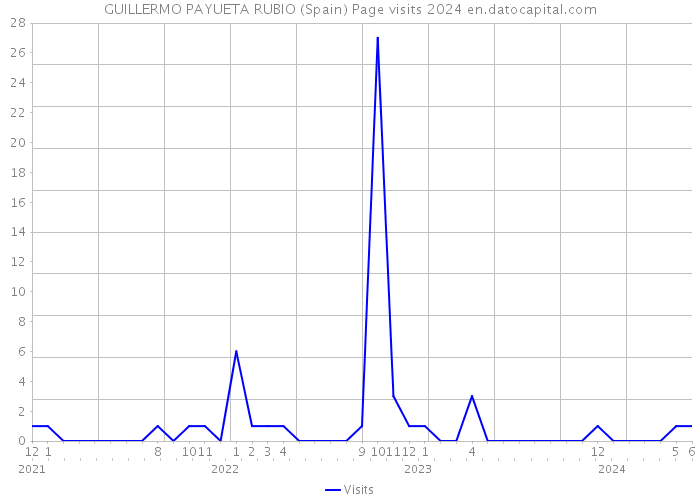 GUILLERMO PAYUETA RUBIO (Spain) Page visits 2024 