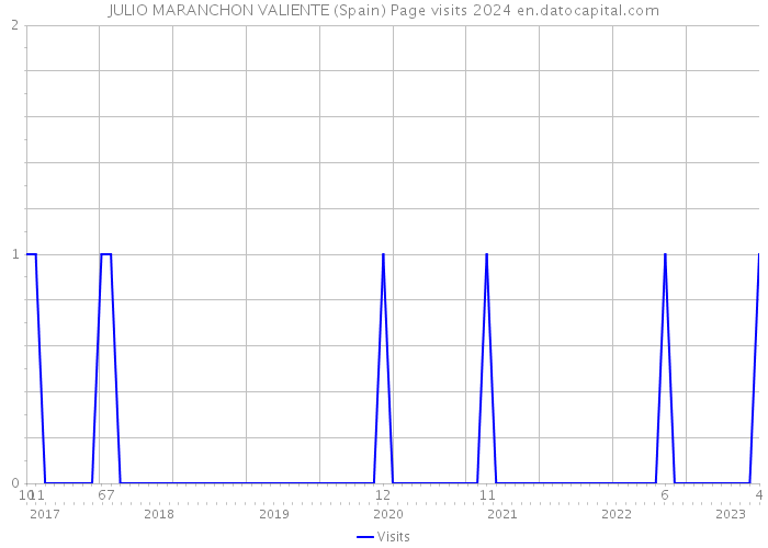 JULIO MARANCHON VALIENTE (Spain) Page visits 2024 