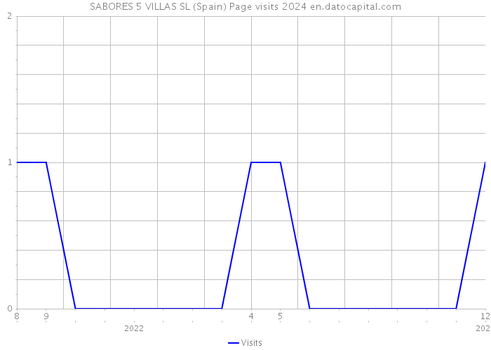 SABORES 5 VILLAS SL (Spain) Page visits 2024 