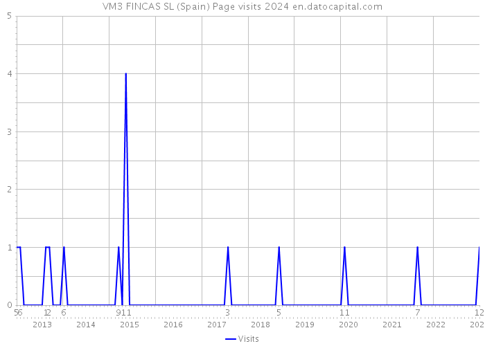 VM3 FINCAS SL (Spain) Page visits 2024 