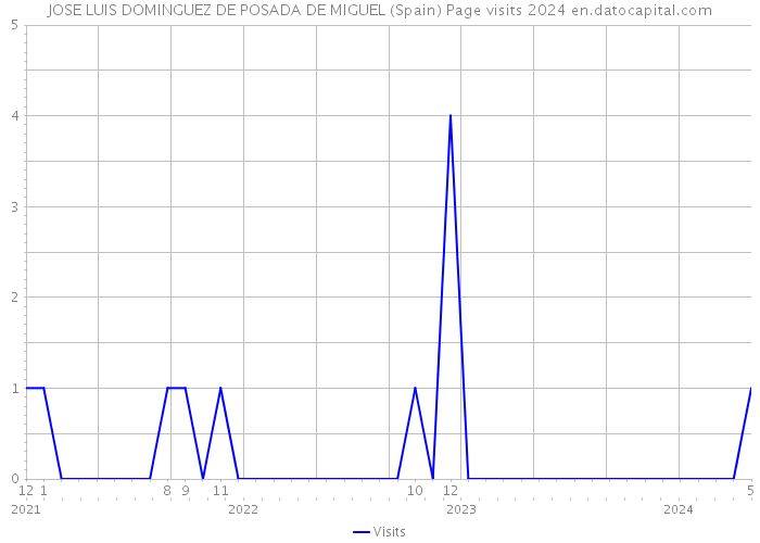 JOSE LUIS DOMINGUEZ DE POSADA DE MIGUEL (Spain) Page visits 2024 