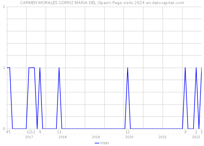 CARMEN MORALES GORRIZ MARIA DEL (Spain) Page visits 2024 