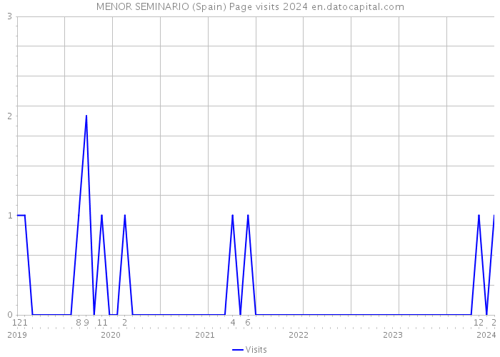 MENOR SEMINARIO (Spain) Page visits 2024 