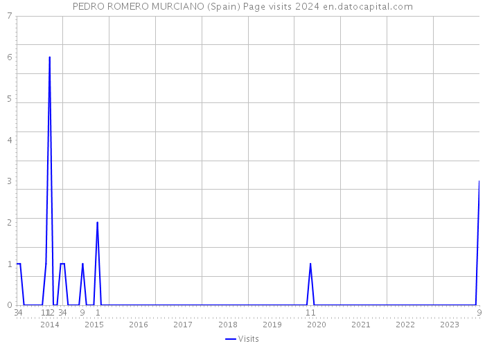 PEDRO ROMERO MURCIANO (Spain) Page visits 2024 