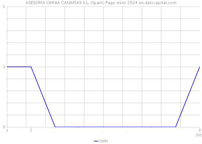 ASESORIA OMNIA CANARIAS S.L. (Spain) Page visits 2024 