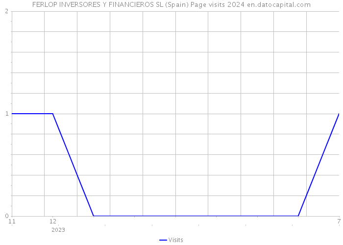 FERLOP INVERSORES Y FINANCIEROS SL (Spain) Page visits 2024 