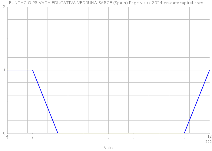 FUNDACIO PRIVADA EDUCATIVA VEDRUNA BARCE (Spain) Page visits 2024 