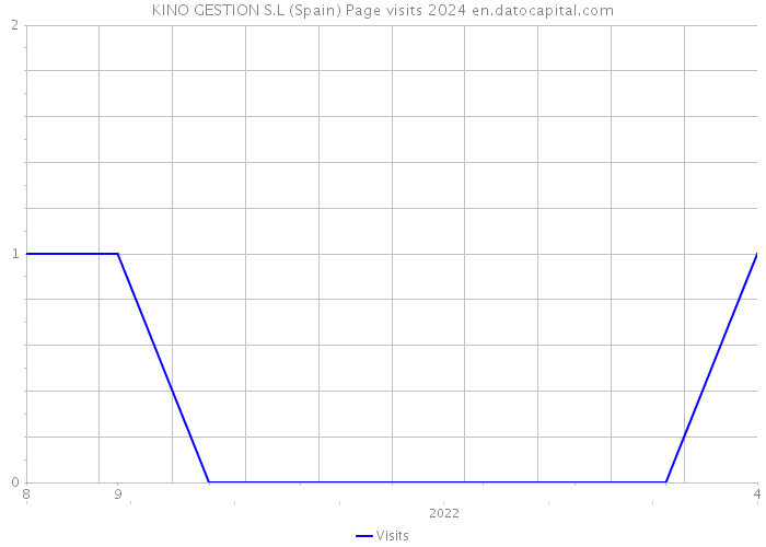 KINO GESTION S.L (Spain) Page visits 2024 