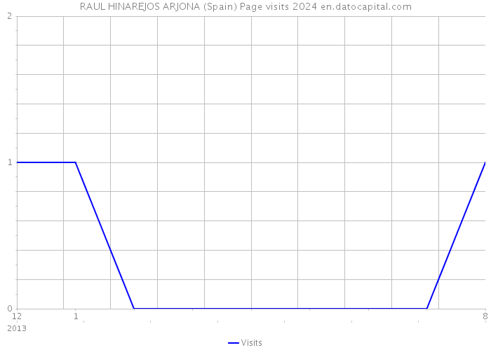 RAUL HINAREJOS ARJONA (Spain) Page visits 2024 