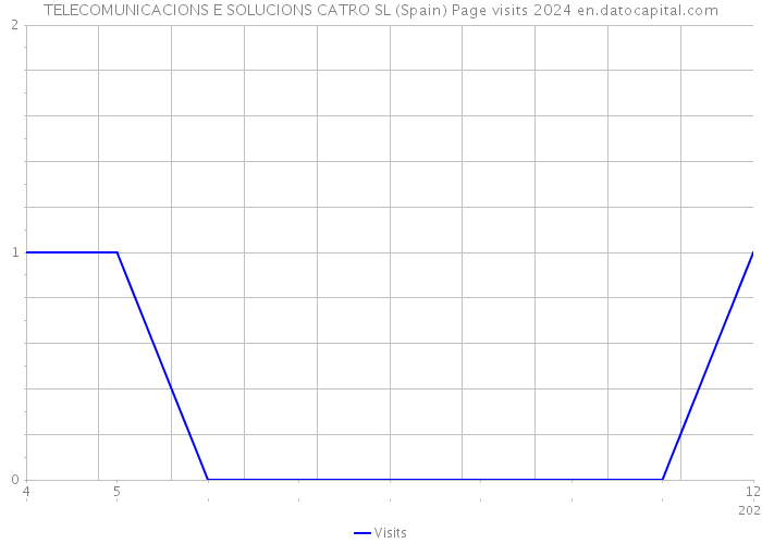 TELECOMUNICACIONS E SOLUCIONS CATRO SL (Spain) Page visits 2024 