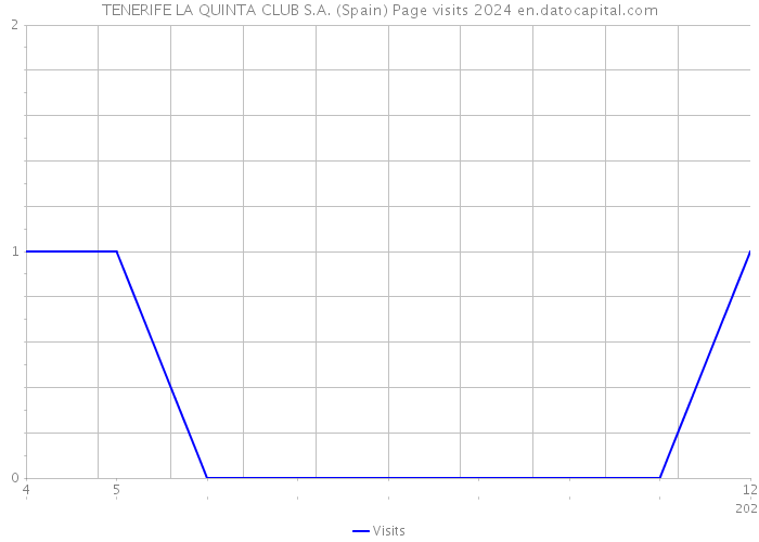 TENERIFE LA QUINTA CLUB S.A. (Spain) Page visits 2024 