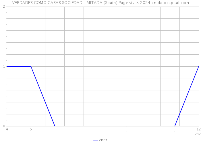 VERDADES COMO CASAS SOCIEDAD LIMITADA (Spain) Page visits 2024 