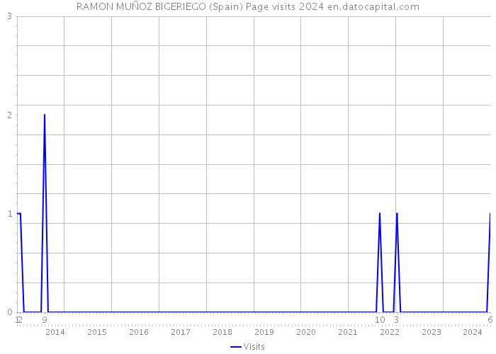 RAMON MUÑOZ BIGERIEGO (Spain) Page visits 2024 