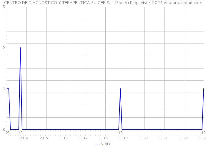 CENTRO DE DIAGNOSTICO Y TERAPEUTICA SUIGER S.L. (Spain) Page visits 2024 