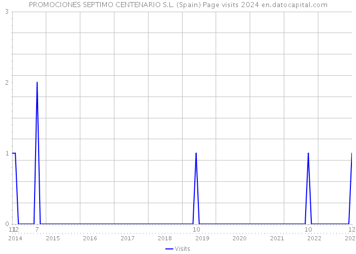 PROMOCIONES SEPTIMO CENTENARIO S.L. (Spain) Page visits 2024 