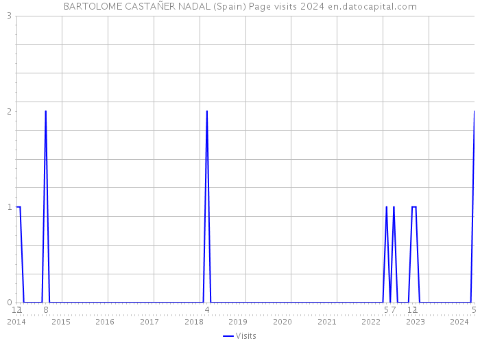 BARTOLOME CASTAÑER NADAL (Spain) Page visits 2024 