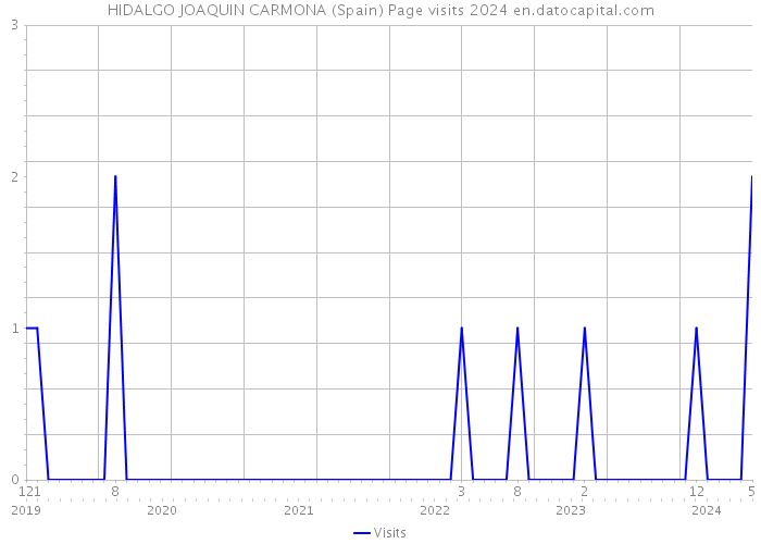 HIDALGO JOAQUIN CARMONA (Spain) Page visits 2024 