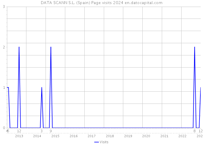 DATA SCANN S.L. (Spain) Page visits 2024 