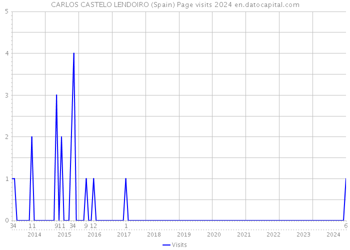 CARLOS CASTELO LENDOIRO (Spain) Page visits 2024 