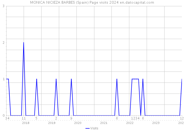 MONICA NICIEZA BARBES (Spain) Page visits 2024 