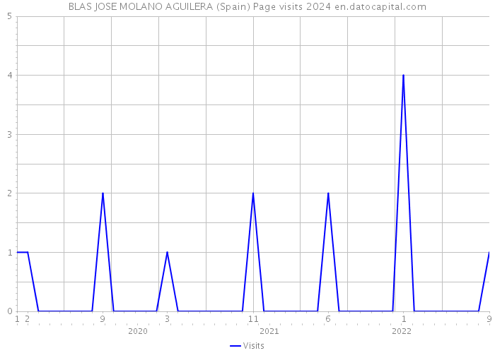 BLAS JOSE MOLANO AGUILERA (Spain) Page visits 2024 