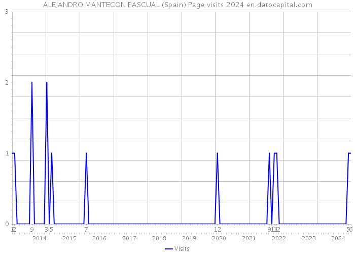 ALEJANDRO MANTECON PASCUAL (Spain) Page visits 2024 