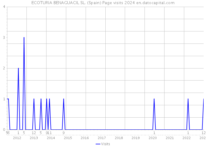 ECOTURIA BENAGUACIL SL. (Spain) Page visits 2024 