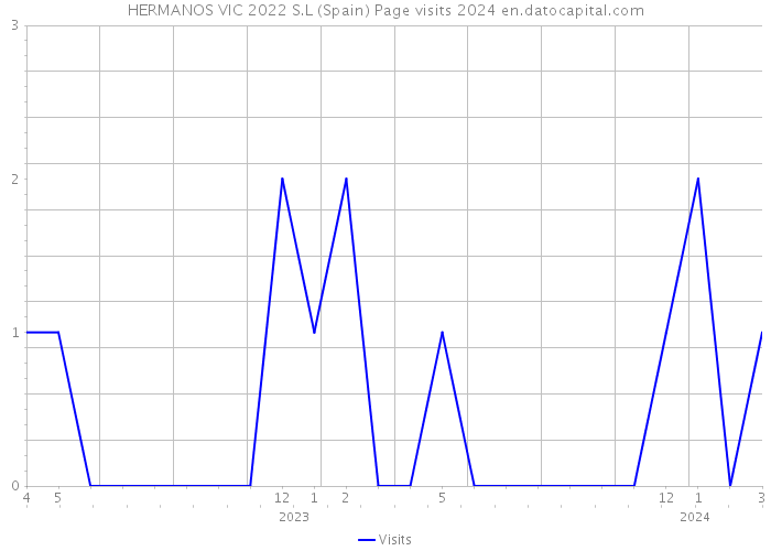 HERMANOS VIC 2022 S.L (Spain) Page visits 2024 