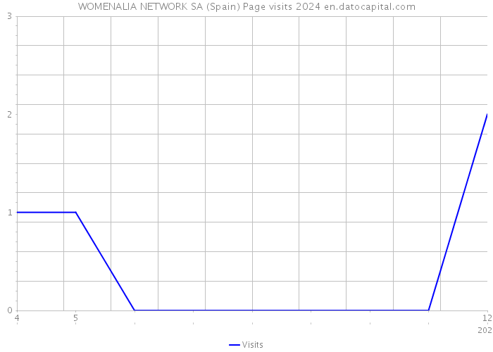 WOMENALIA NETWORK SA (Spain) Page visits 2024 