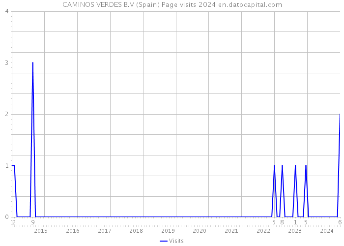 CAMINOS VERDES B.V (Spain) Page visits 2024 
