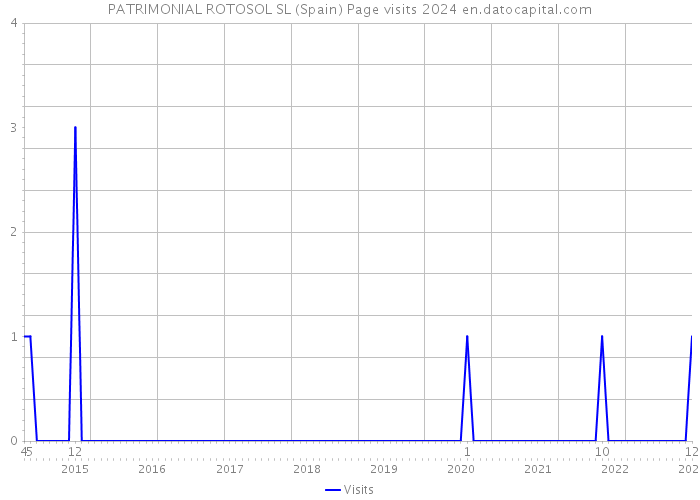 PATRIMONIAL ROTOSOL SL (Spain) Page visits 2024 