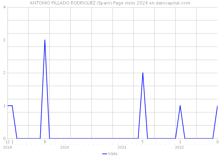 ANTONIO PILLADO RODRIGUEZ (Spain) Page visits 2024 