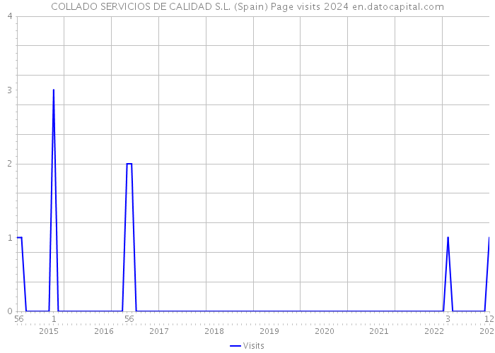 COLLADO SERVICIOS DE CALIDAD S.L. (Spain) Page visits 2024 
