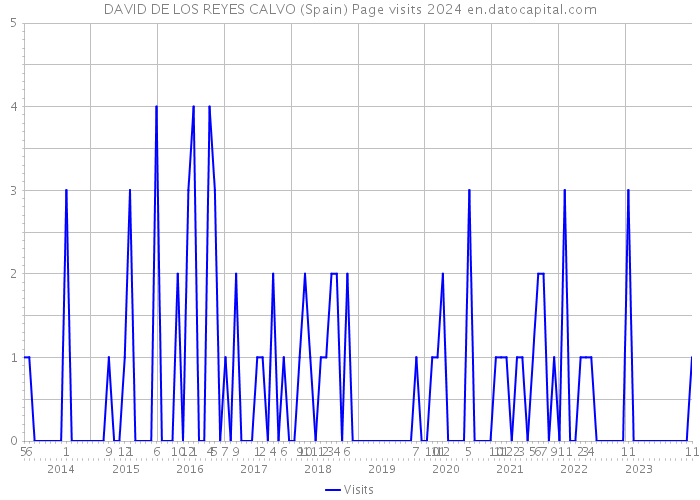 DAVID DE LOS REYES CALVO (Spain) Page visits 2024 