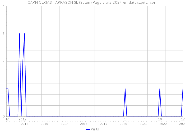 CARNICERIAS TARRASON SL (Spain) Page visits 2024 