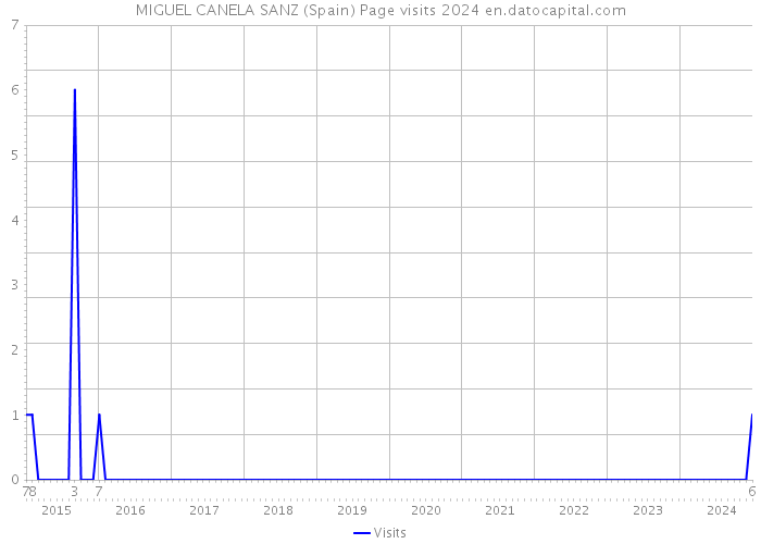 MIGUEL CANELA SANZ (Spain) Page visits 2024 