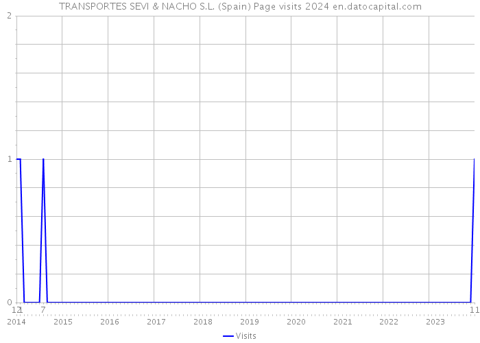 TRANSPORTES SEVI & NACHO S.L. (Spain) Page visits 2024 