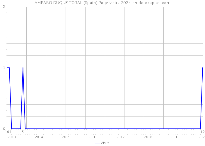 AMPARO DUQUE TORAL (Spain) Page visits 2024 