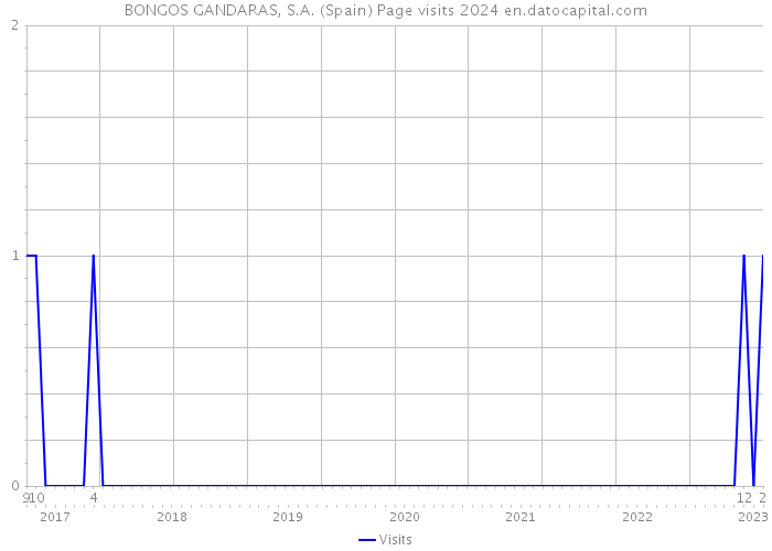BONGOS GANDARAS, S.A. (Spain) Page visits 2024 
