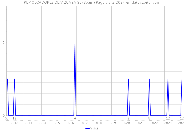 REMOLCADORES DE VIZCAYA SL (Spain) Page visits 2024 